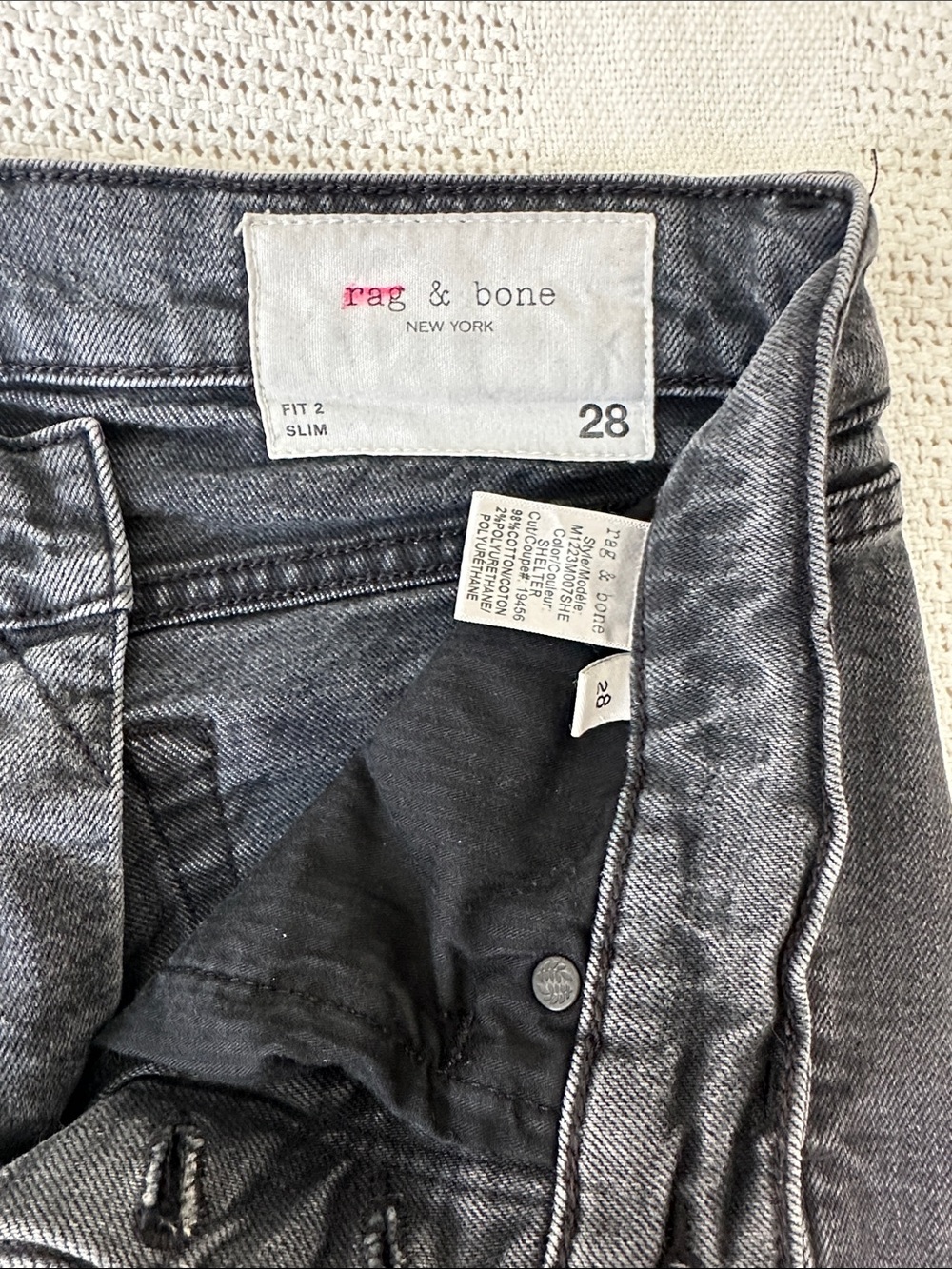 rag & bone Men’s Slim Cut Jeans 28 - Picture 2 of 6